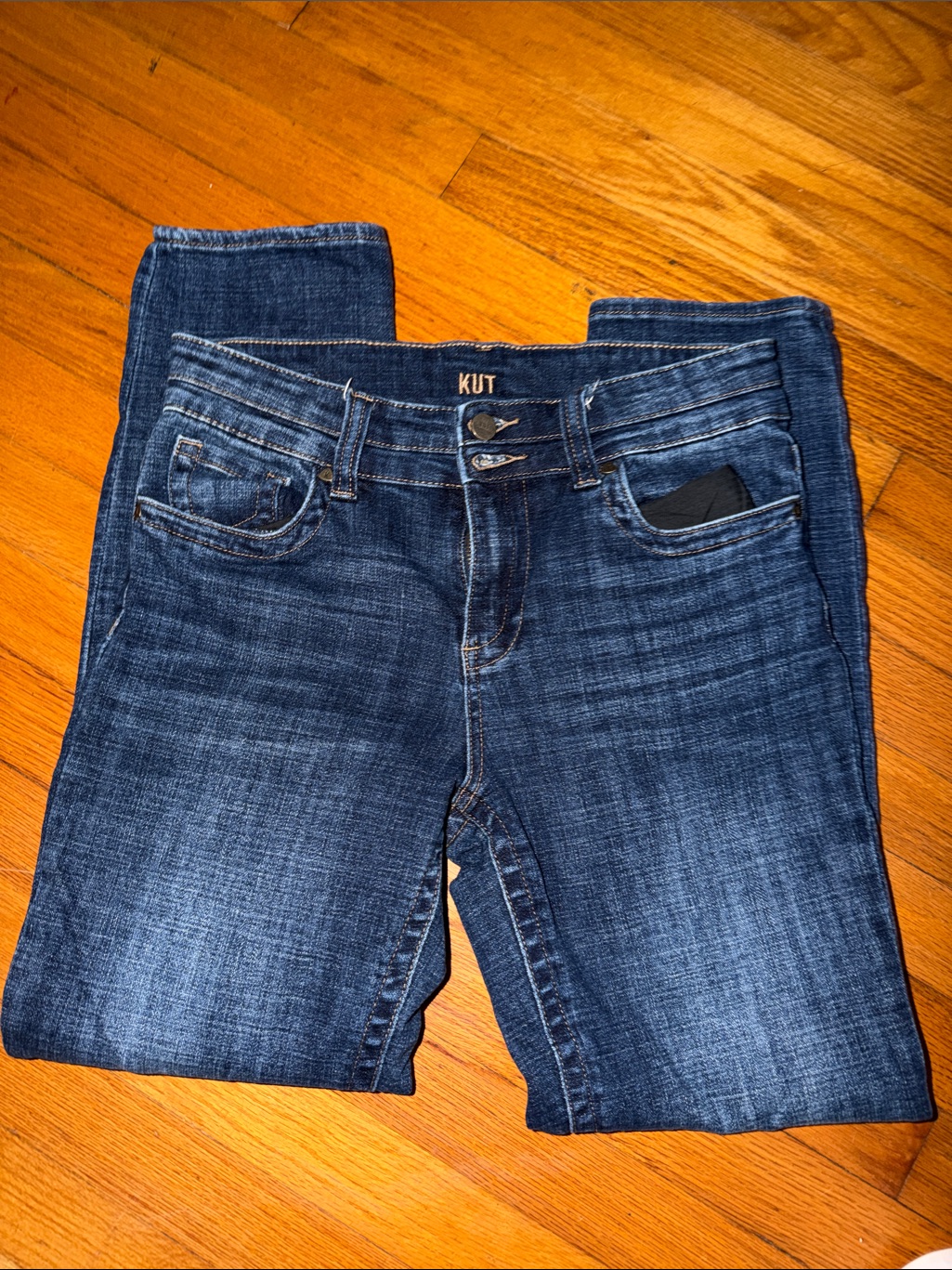 Kut From The Kloth Dark Wash Skinny Straight Jeans Size 8 Worn Once